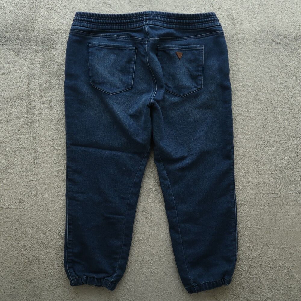 Guess Jeans Women's Size 31 Blue Mid-Rise Elastic Waist Jogger Denim 24" Inseam - Picture 11 of 15